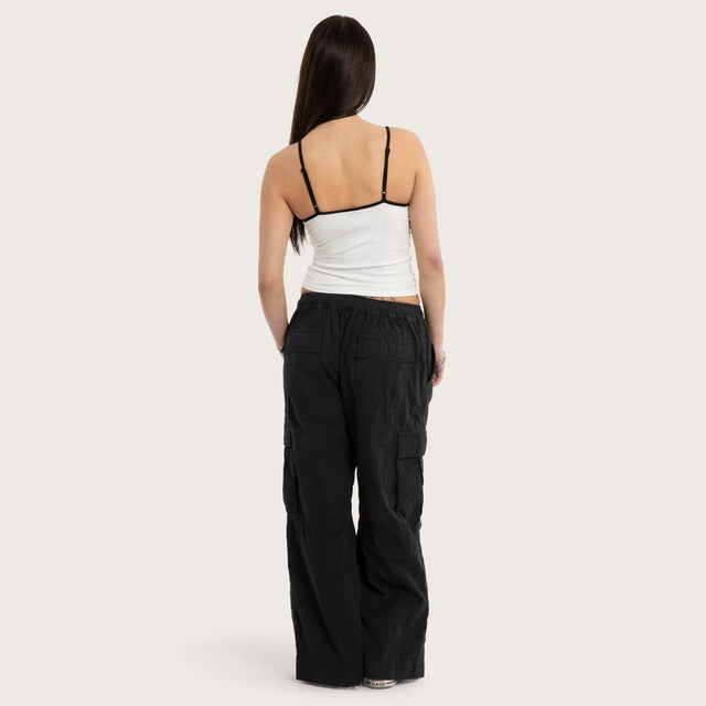 Model wears Unlock Crop Cami Natural White Cami White – image 5