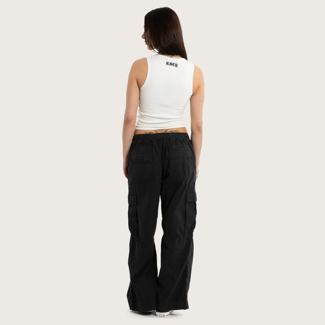 Model wears Mirror Rib Tank Natural White Tanks White – image 4