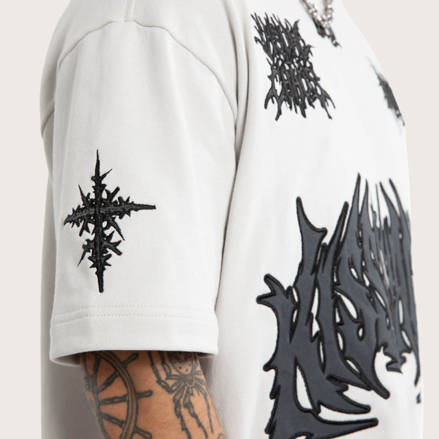 Wired Loopback Street Tee Glacier Grey