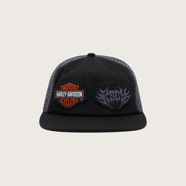 Rebel Trucker Cap Orange/Black