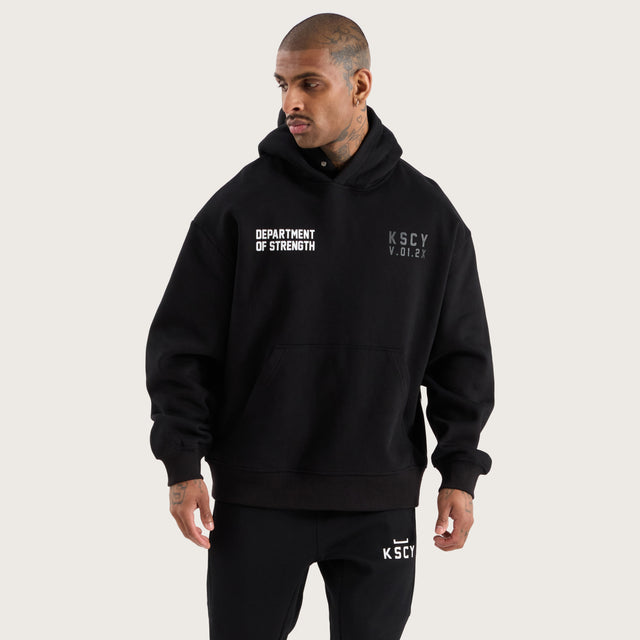 Force Relaxed Hoodie Jet Black