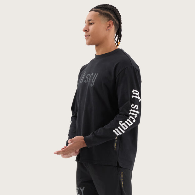 Peak Longsleeve Tee DOS Black