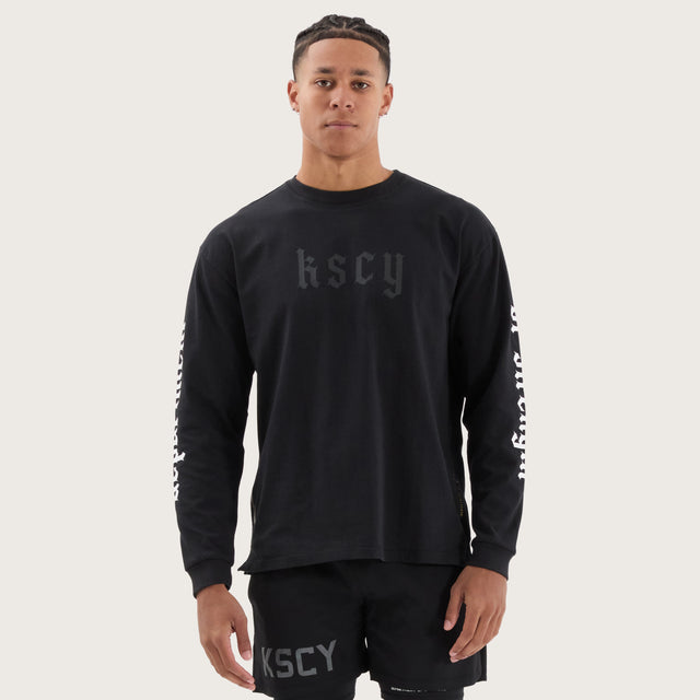 Peak Longsleeve Tee DOS Black