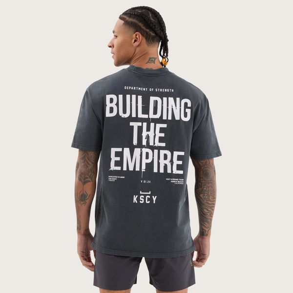 KSCY ACTIVEWEAR | Structure Box Fit Tee in Pigment Black | KSCY