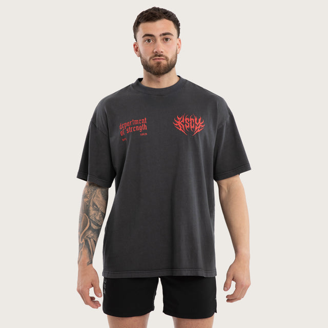 Cannibal Pump Cover Street Tee Pigment Black