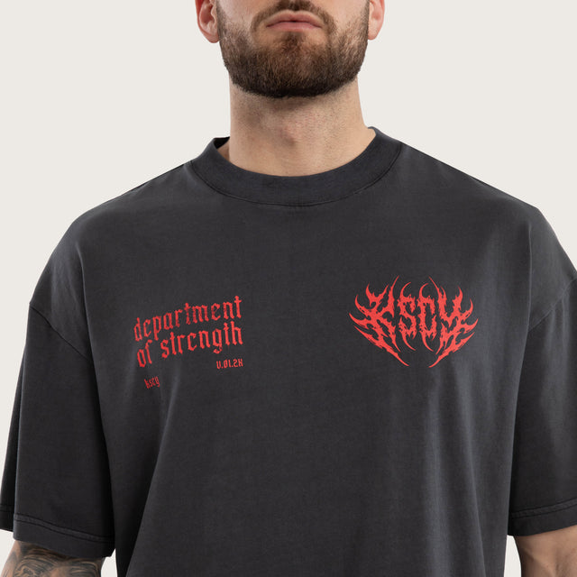 Cannibal Pump Cover Street Tee Pigment Black