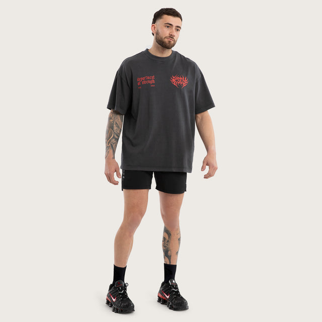 Cannibal Pump Cover Street Tee Pigment Black