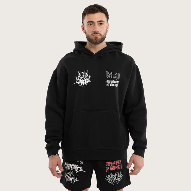 Lineup Relaxed Hoodie Jet Black