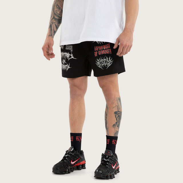 Doom Mesh Short Jet Black
