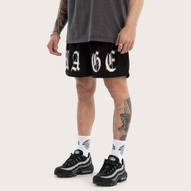 Rage Mesh Short Jet Black