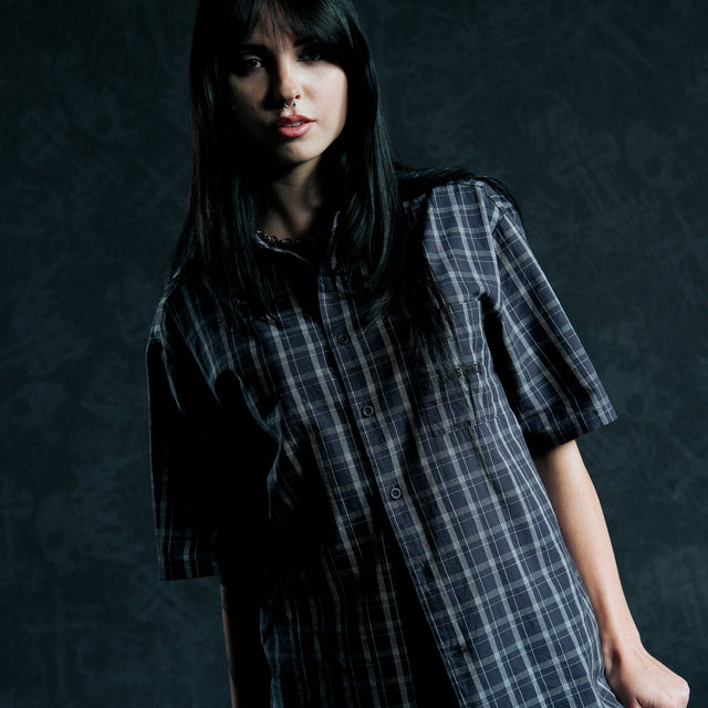 Forward Skate Short Sleeve Shirt Graphite Check