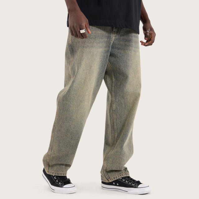 K6 Baggy Wide Leg Jean Sandblast