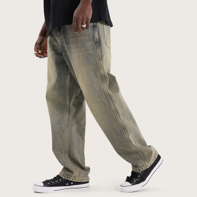 K6 Baggy Wide Leg Jean Sandblast