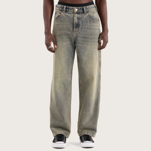 K6 Baggy Wide Leg Jean Sandblast