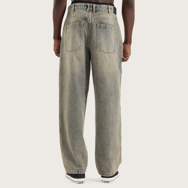 K6 Baggy Wide Leg Jean Sandblast