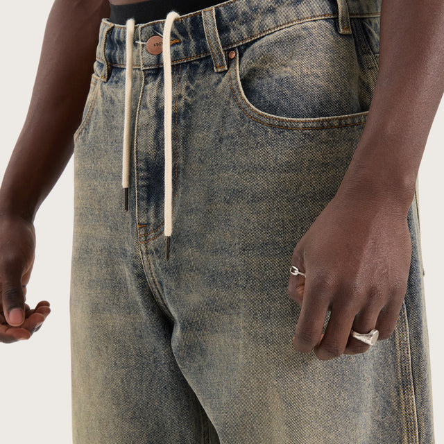 K6 Baggy Wide Leg Jean Sandblast