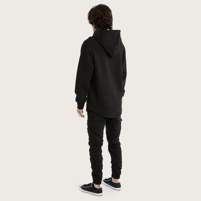 Casper Dual Curved Hoodie Jet Black