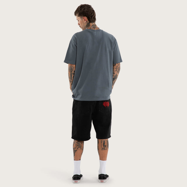 Brooks Box Fit Tee Stormy Weather