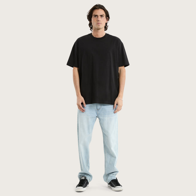 Brooks Heavy Box Fit Tee Jet Black