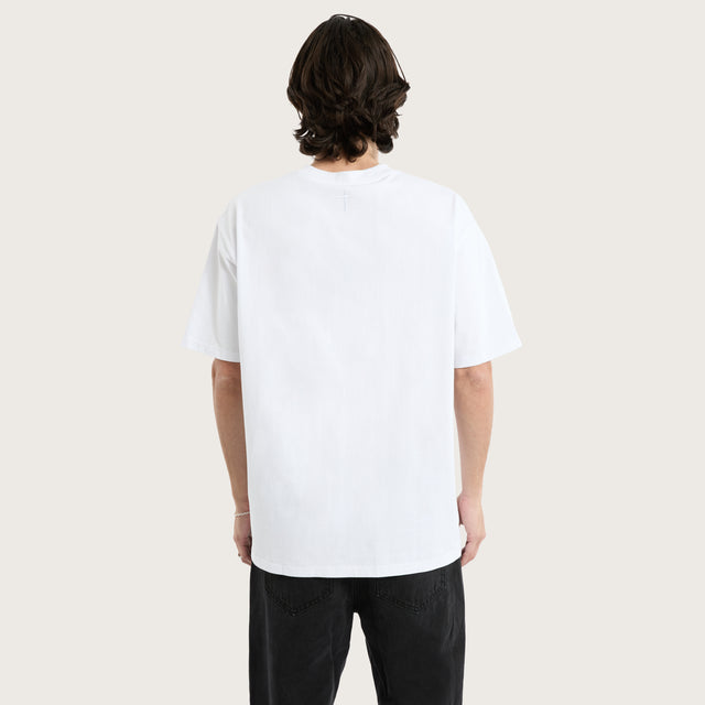 Brooks Heavy Box Fit Tee Optical White