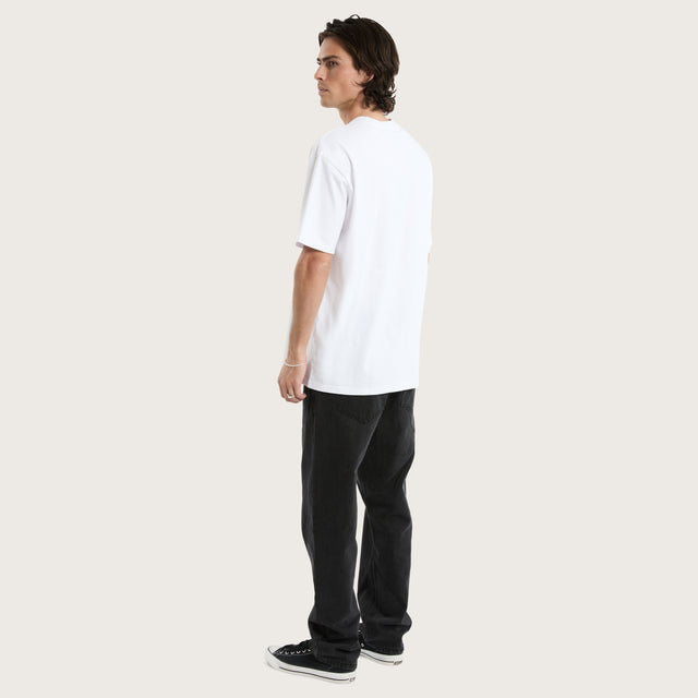 Brooks Heavy Box Fit Tee Optical White