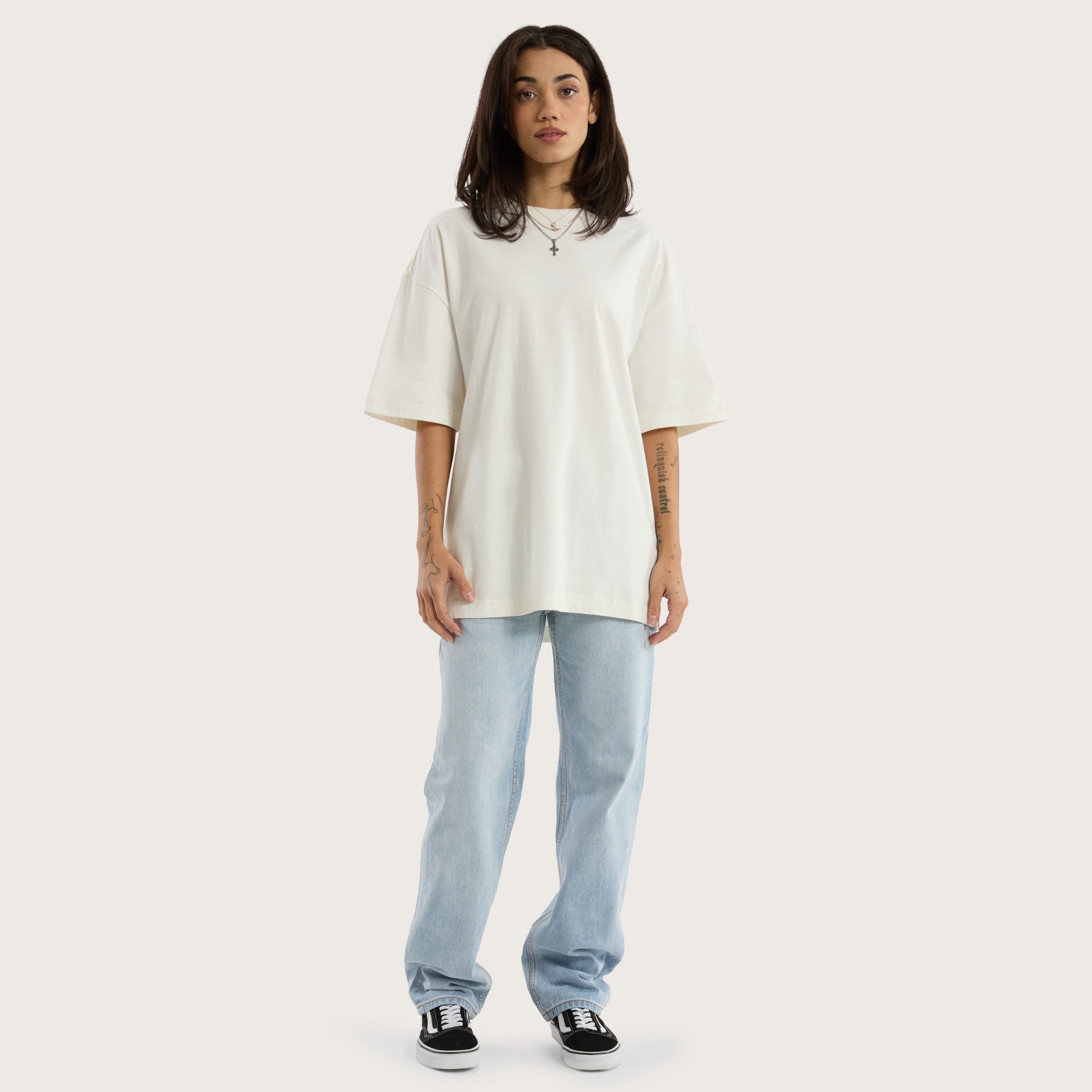 KSCY Havre Heavy Street Tee in Natural White - Kiss Chacey