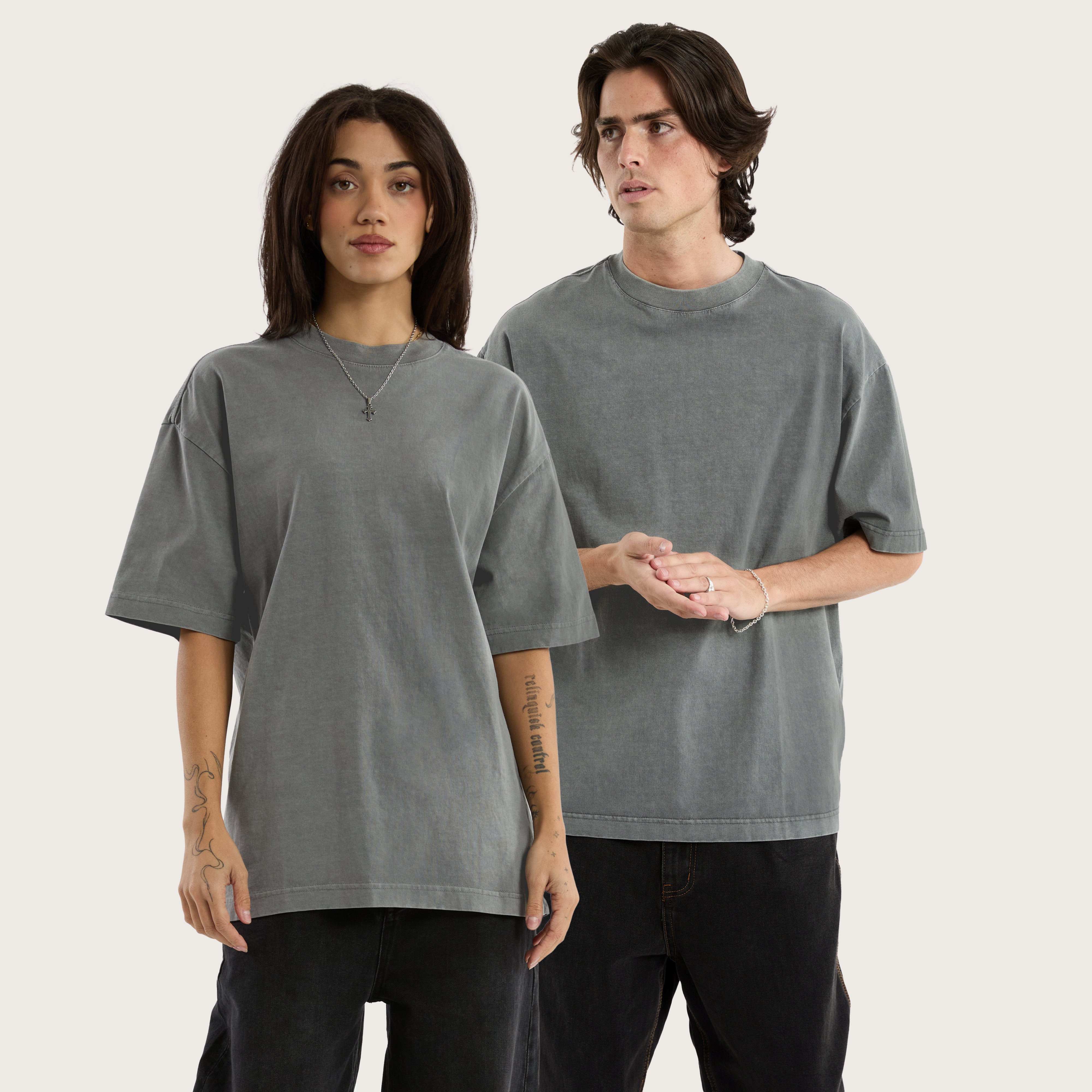 Havre Street Tee Steel