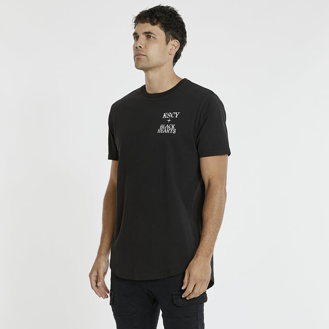 Black Hearts Tee Jet Black