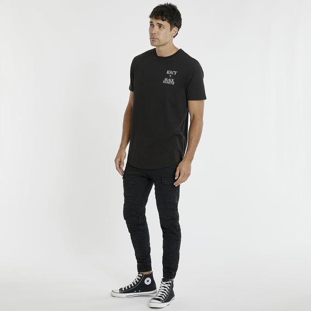 Black Hearts Tee Jet Black