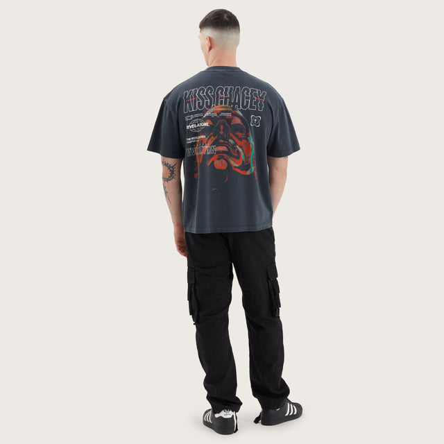 Revelation Street Tee Pigment Anthracite Black