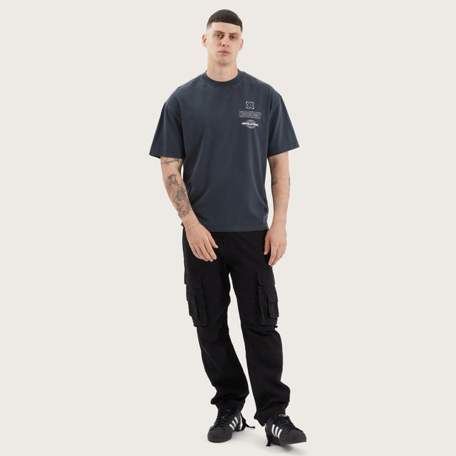 Revelation Street Tee Pigment Anthracite Black