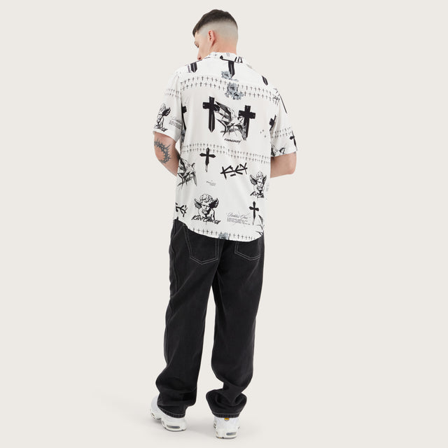 Nellville Relaxed Shirt Flying Angel Print