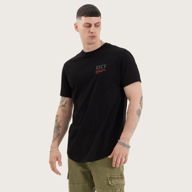 Pleso Dual Curved Tee Anthracite Black