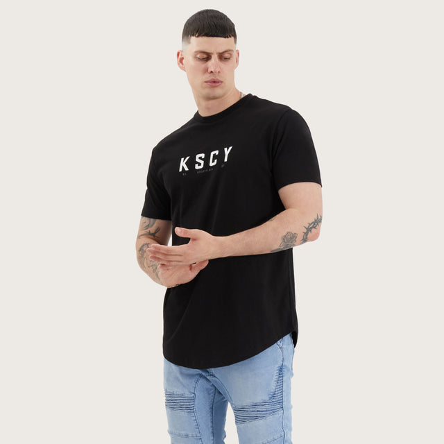 Ilment Dual Curved Tee Jet Black