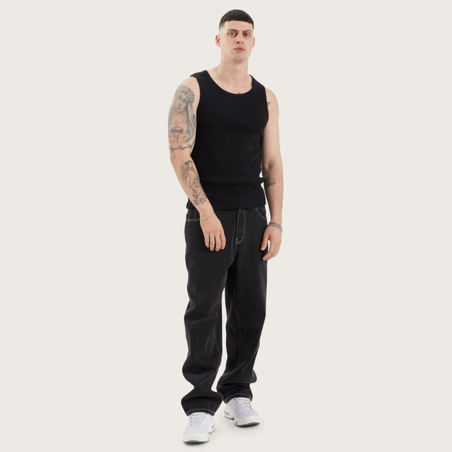 Weiza Singlet Jet Black