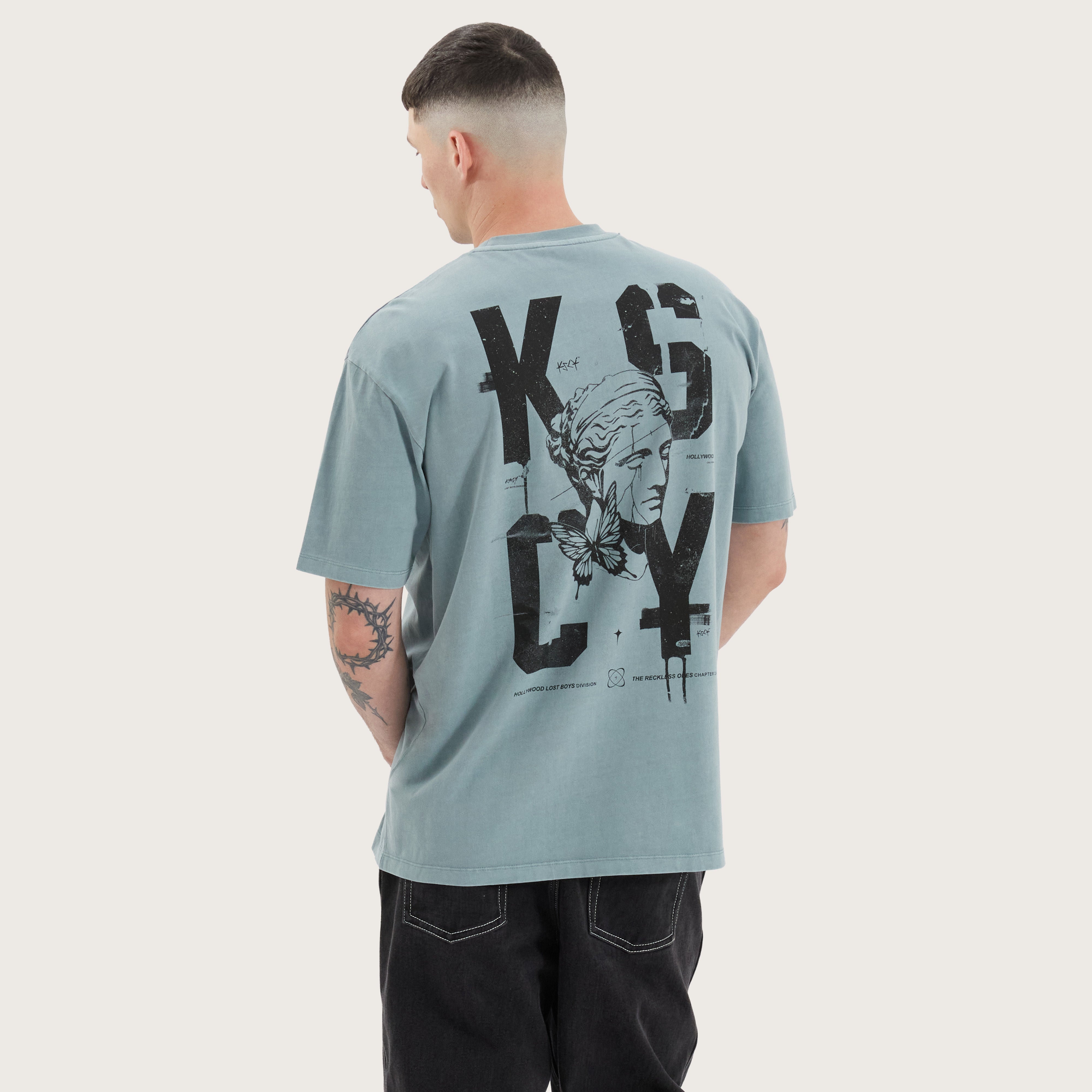 Untamed Box Fit Tee Pigment Lead | Kiss Chacey