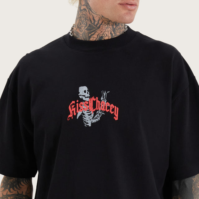 Abandon All Street Tee Jet Black