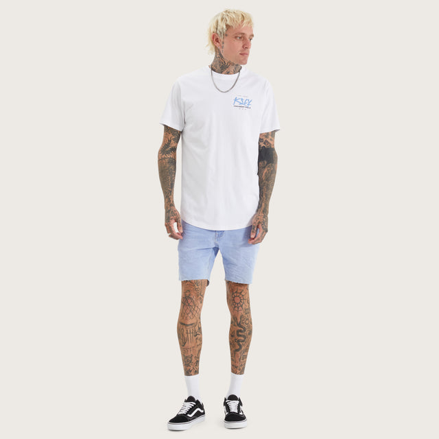 Luxor Dual Curved Tee Optical White