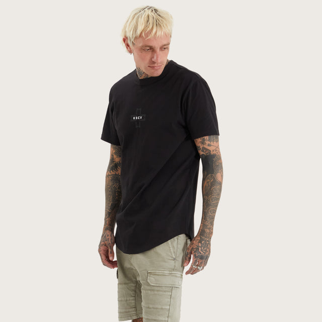 Gravel Dual Curved Tee Jet Black