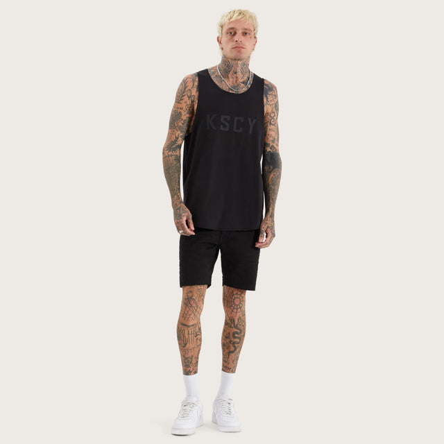 Cross Raw Muscle Tank Jet Black