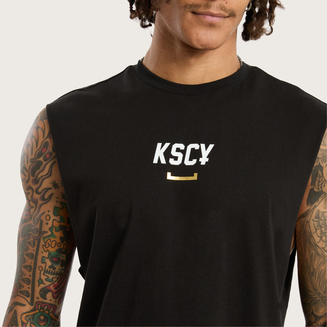 Outlined Dual Curved Muscle Jet Black
