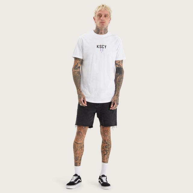 Imperium Dual  Curved Tee Optical White