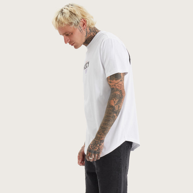 Imperium Dual  Curved Tee Optical White