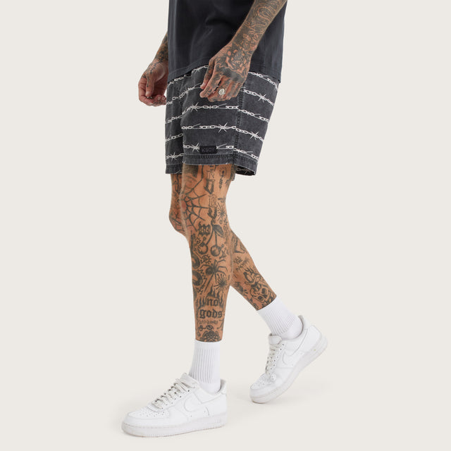 Trevor Beach Short Chain Print