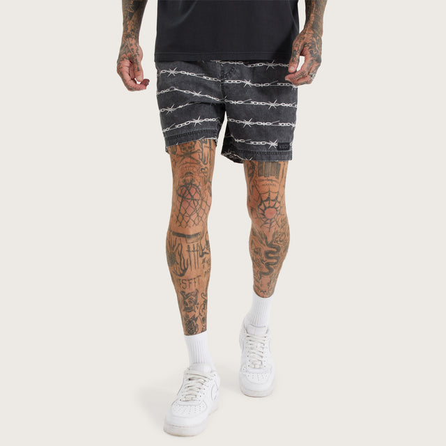 Trevor Beach Short Chain Print