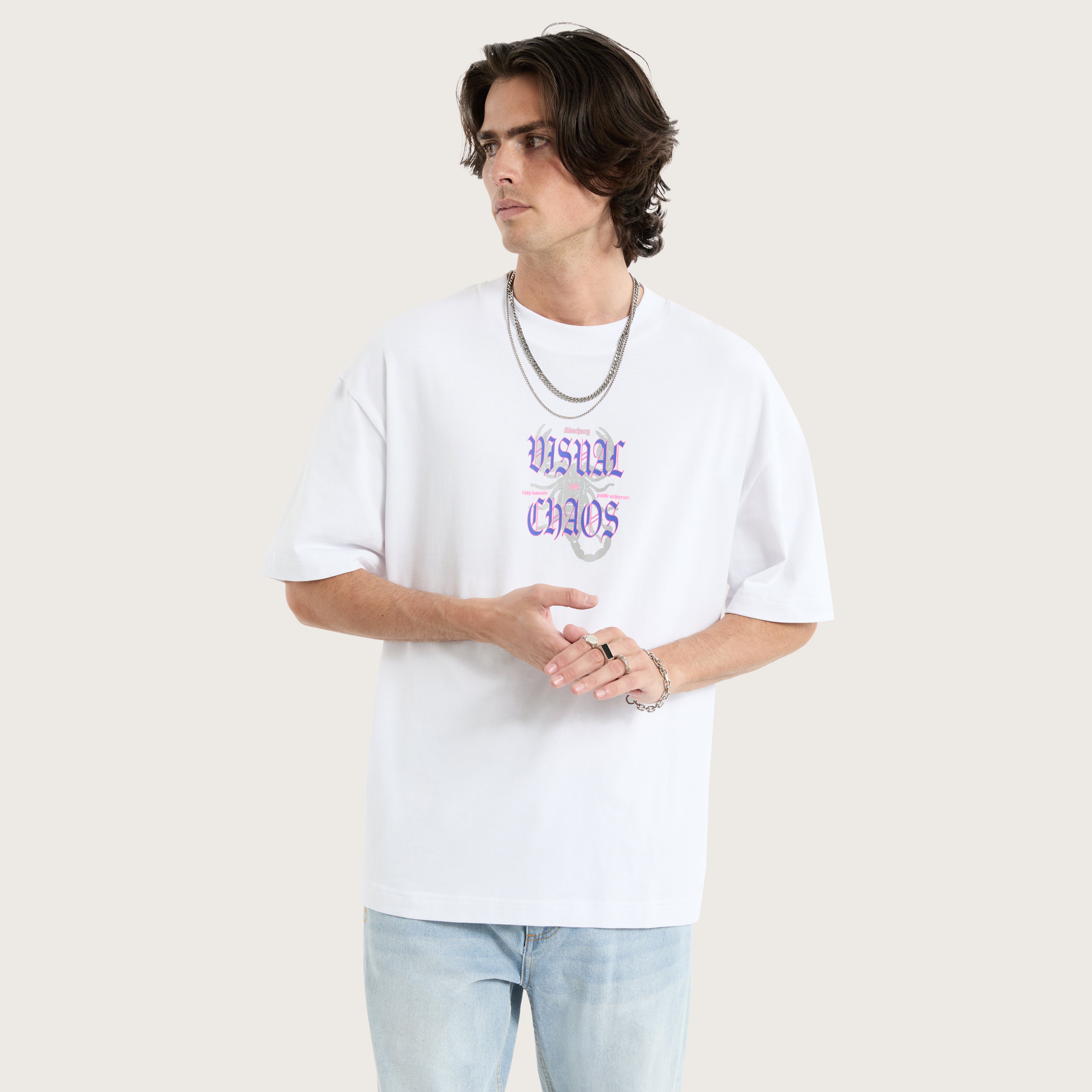 Scorpio Heavy Street Tee in Optical White | KSCY