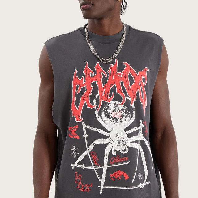 Katana Street Muscle Tee Pigment Asphalt