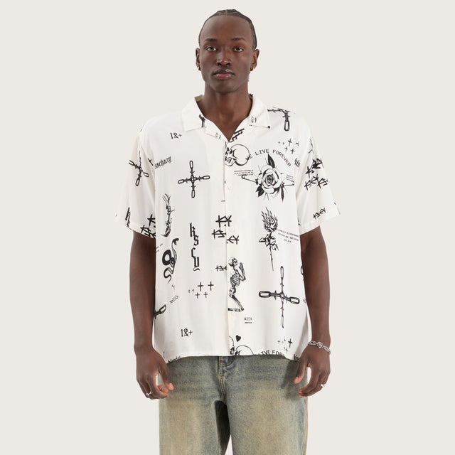 Thekiss Relaxed Resort Shirt Thekiss print