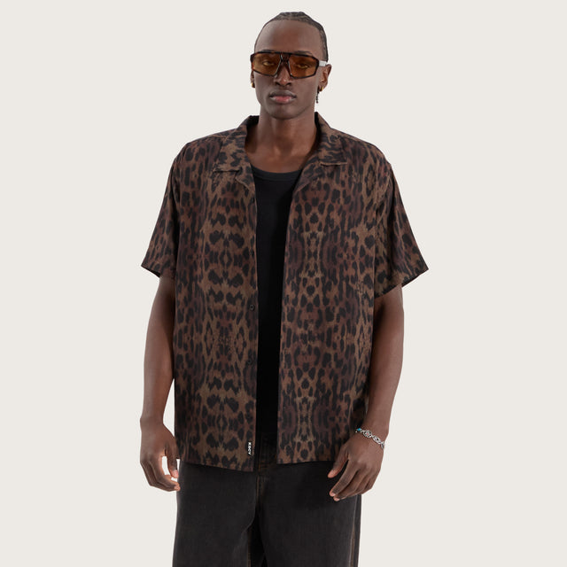 Spure Relaxed Resort Shirt Leopard Print