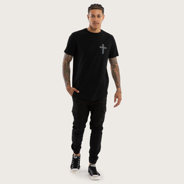 ZestRide Dual Curved Tee Jet Black